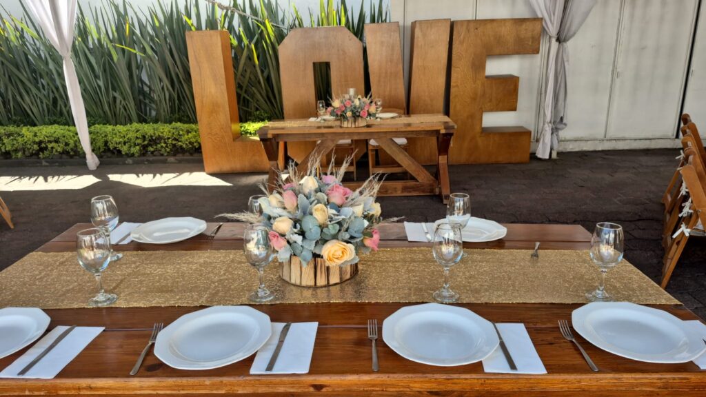 mesa de boda